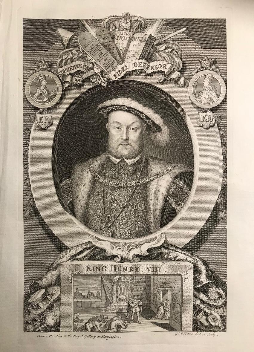 Henryk VIII, Vertue, kr&oacute;l Anglii, 1835 r.