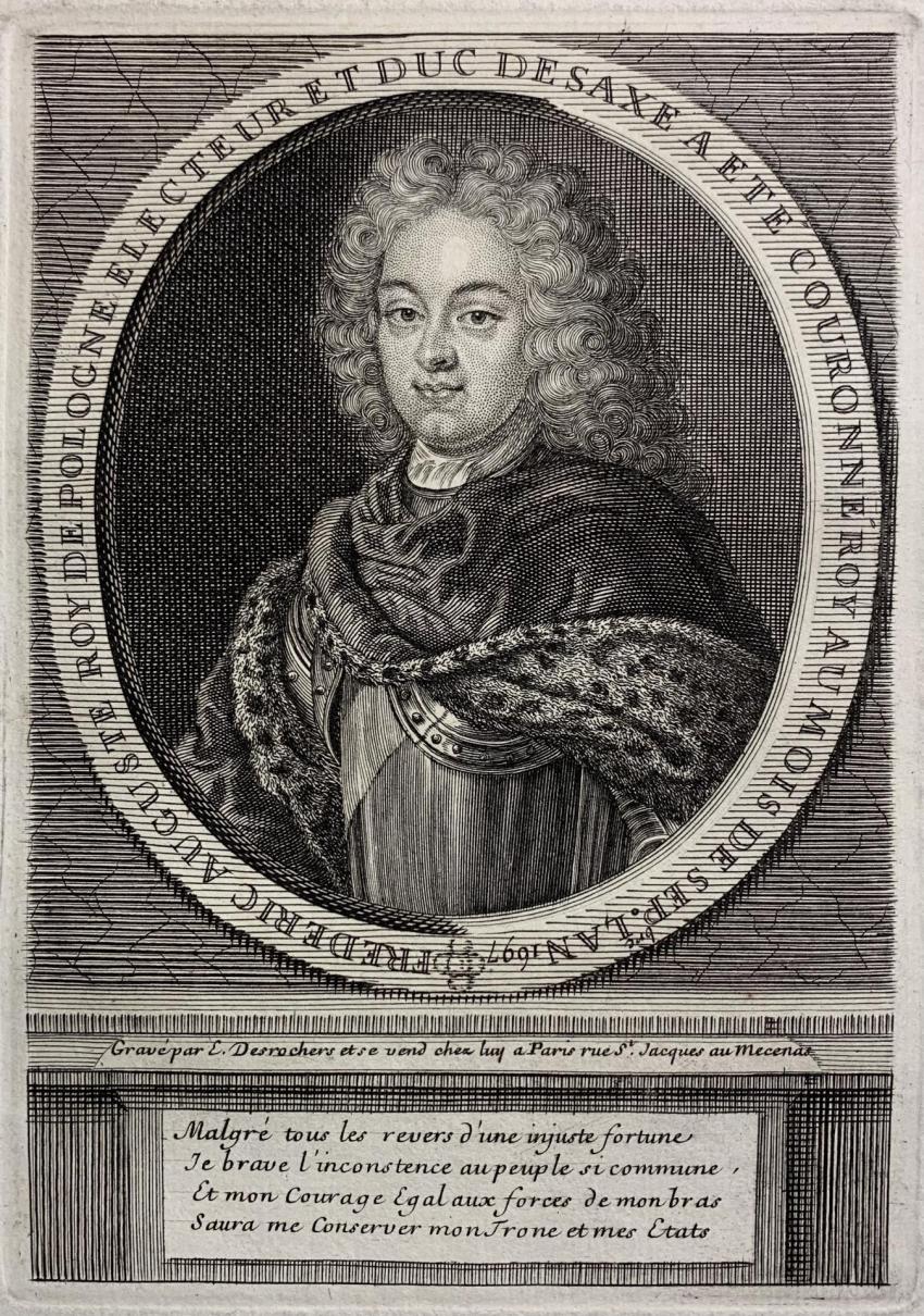 August II Mocny, kr&oacute;l Polski, pocz. XVIII wieku