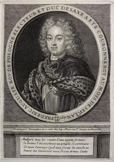 August II Mocny, kr&oacute;l Polski, pocz. XVIII wieku