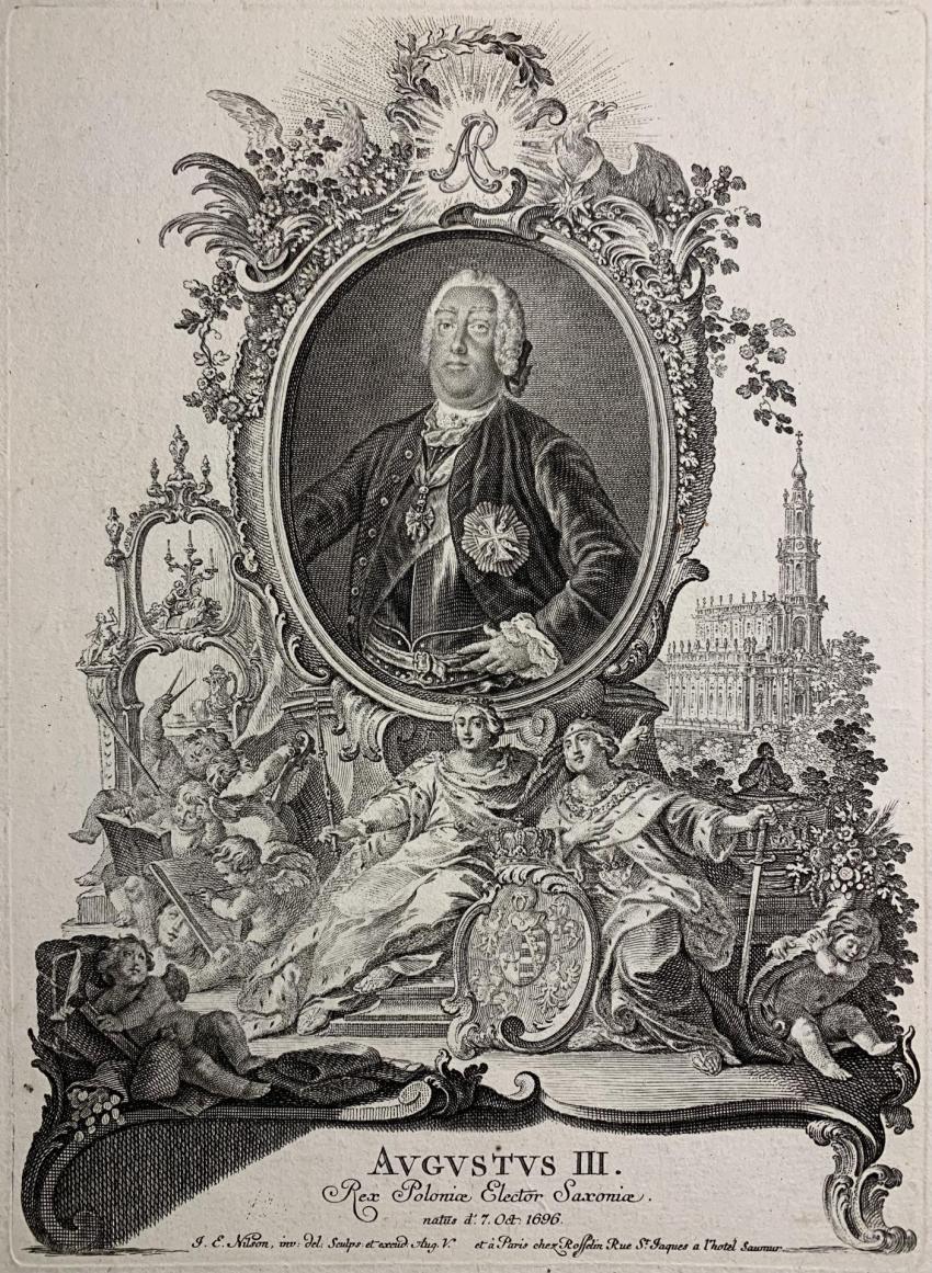 August III, kr&oacute;l Polski, ok. 1760 r.