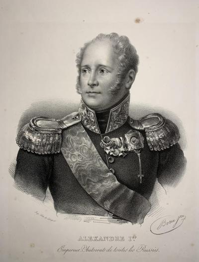 Car Aleksander I, cesarz Rosji, 1826 r.