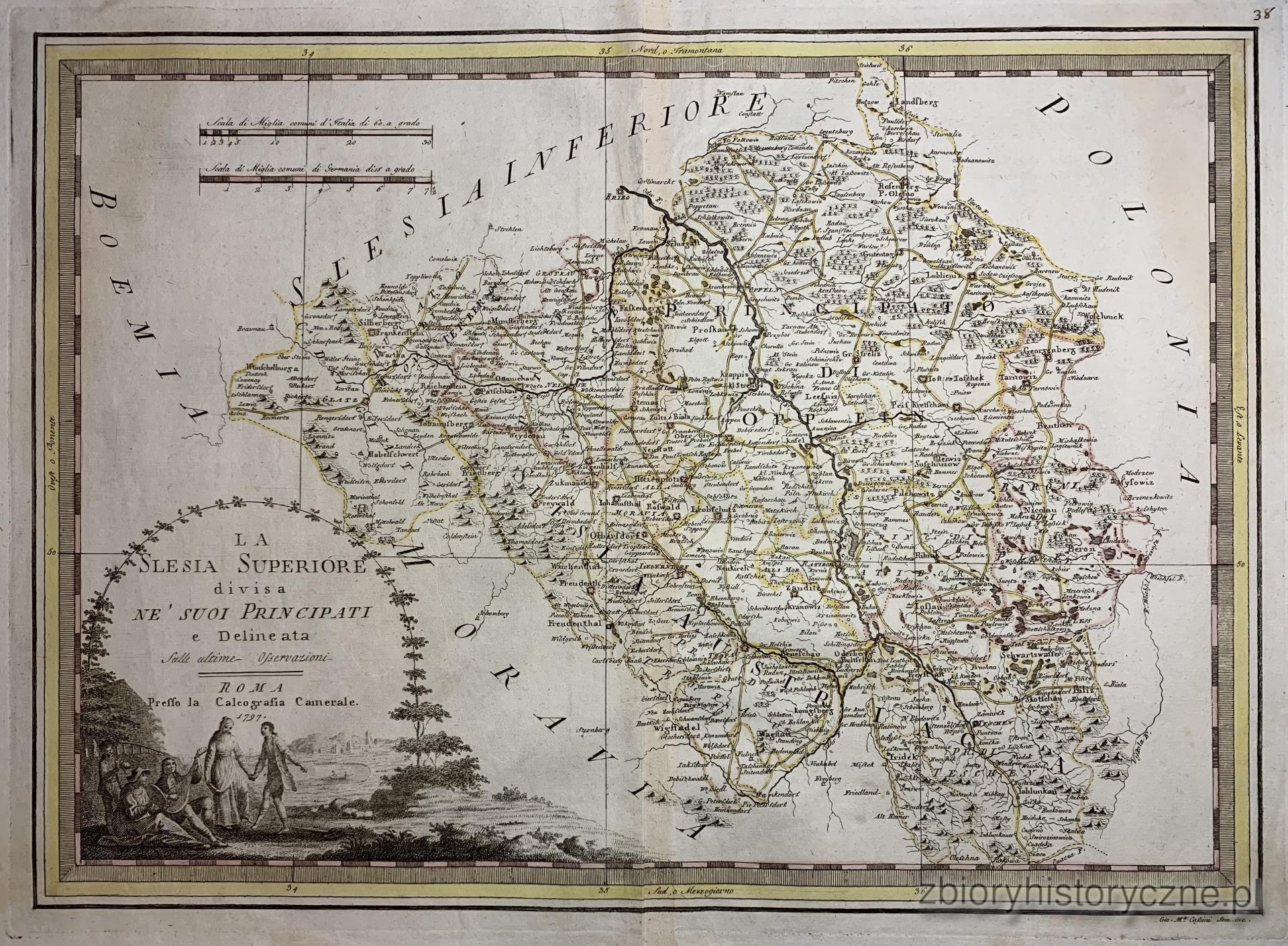 21. G&oacute;rny Śląsk, Cassini, 1797 r. / 0