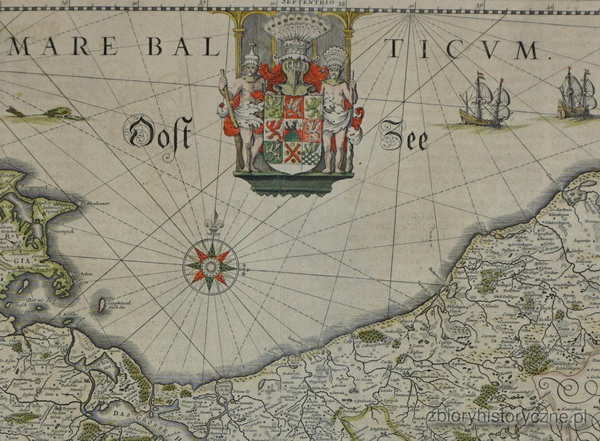 Pomorze, wyd. Bleau, autor: Lubino, 1640-1645 r. / 2