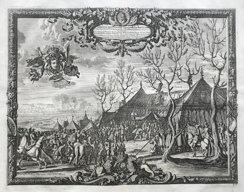 Modliborzyce, Ob&oacute;z wojsk szwedzkich, II poł. XVII w.